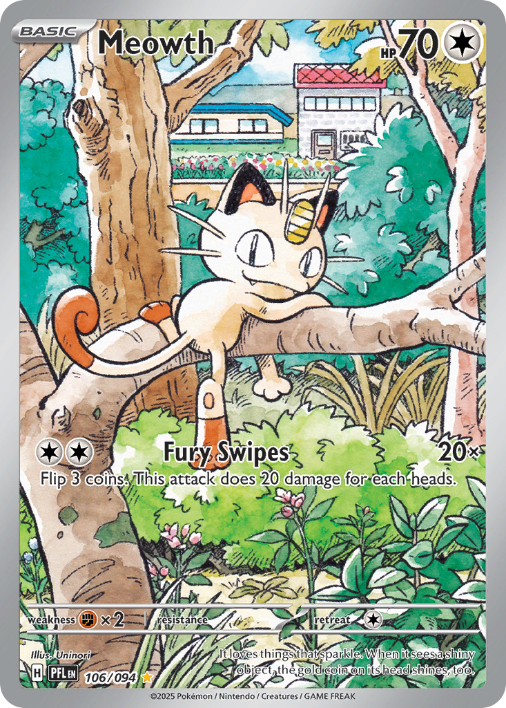 Meowth — illustrated card