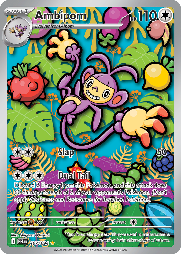 Ambipom — illustrated card