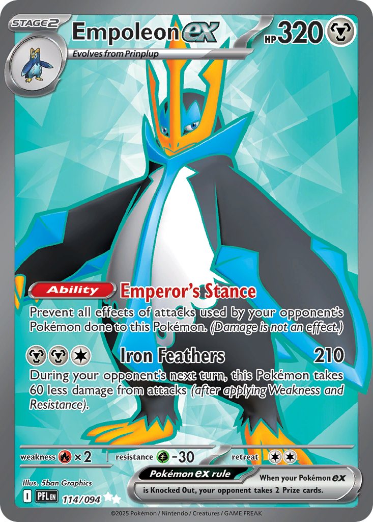 Empoleon ex — illustrated card