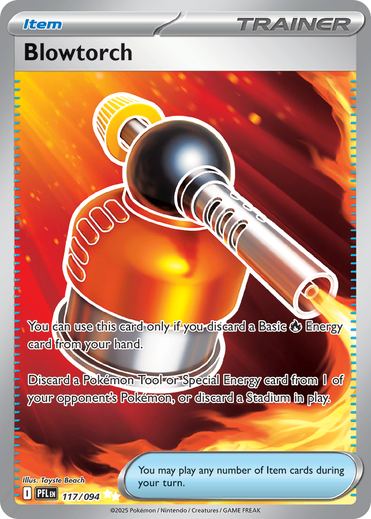 Blowtorch — illustrated card