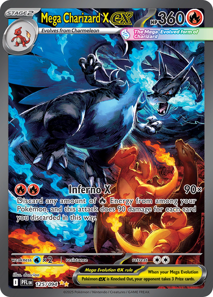 Mega Charizard X ex — illustrated card