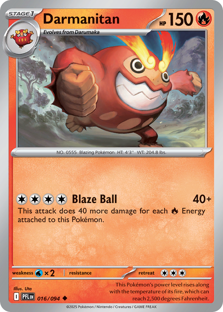 Darmanitan — illustrated card