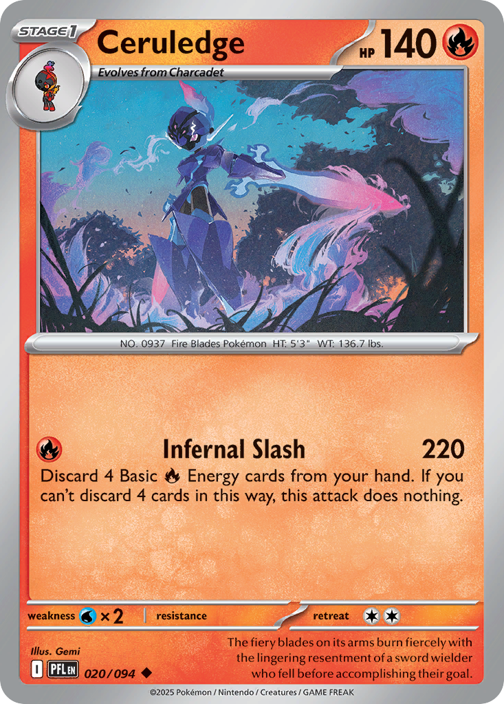 Ceruledge — illustrated card