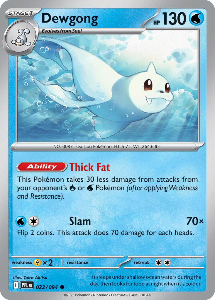 Dewgong — illustrated card
