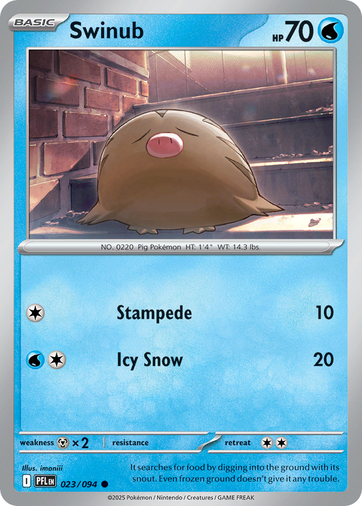 Swinub — illustrated card
