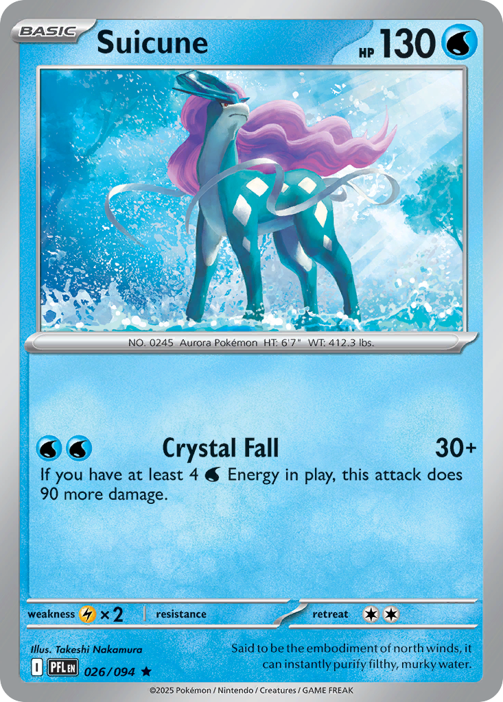 Suicune — illustrated card