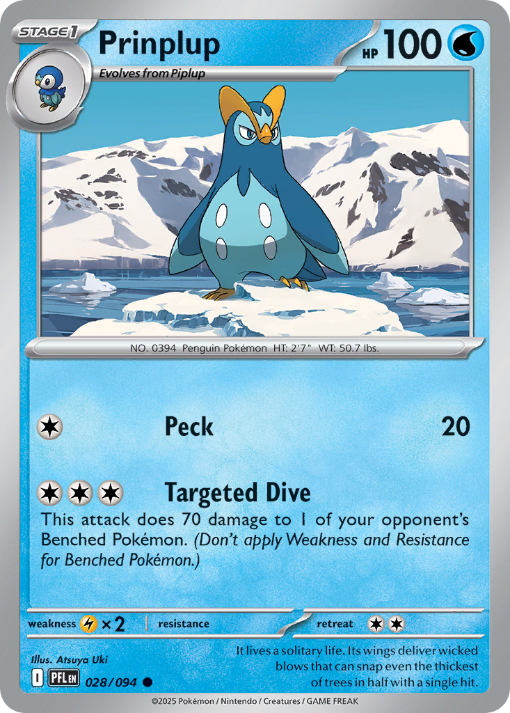 Prinplup — illustrated card