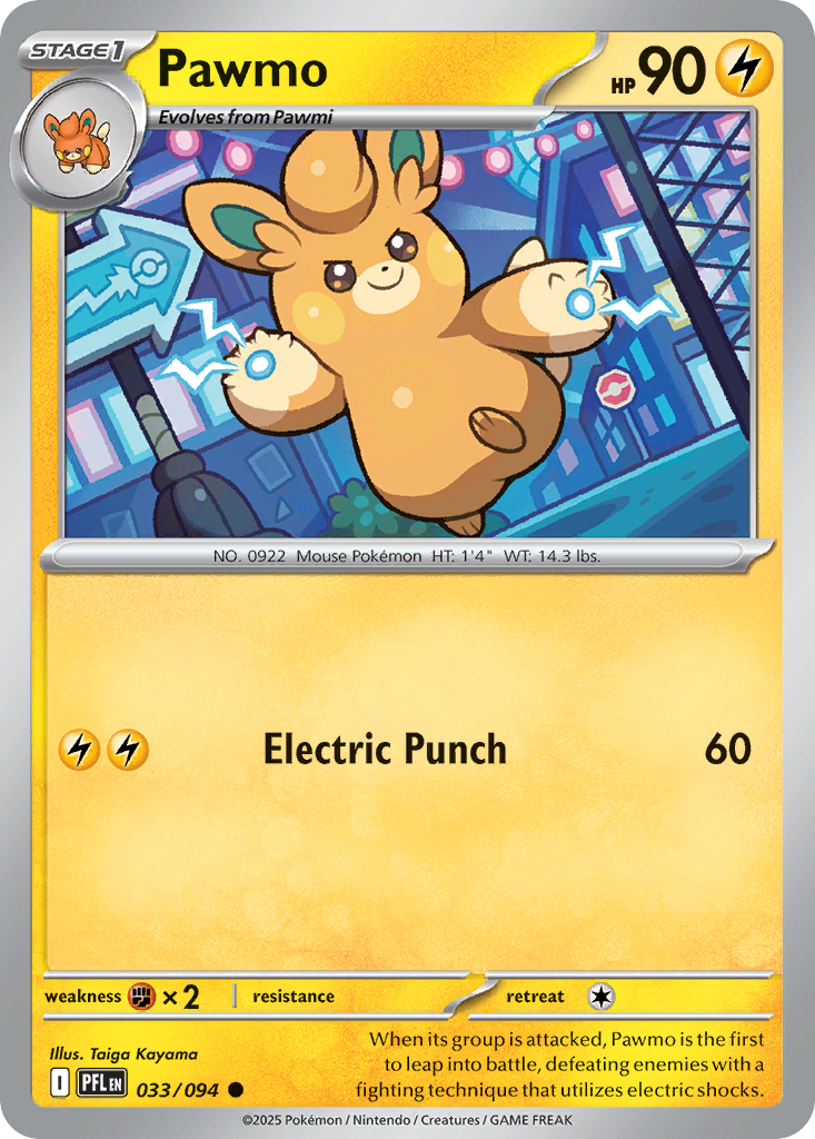 Pawmo — illustrated card