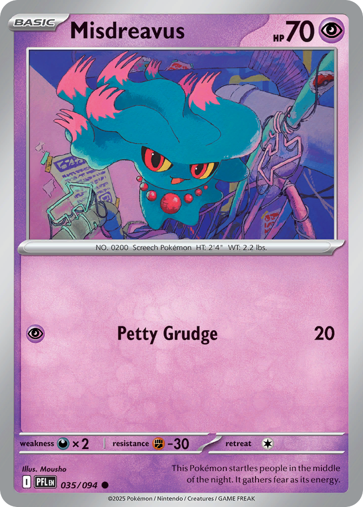 Misdreavus — illustrated card