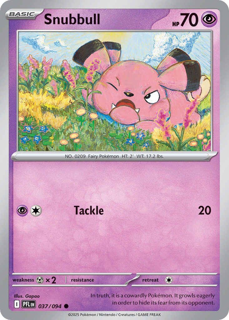 Snubbull — illustrated card