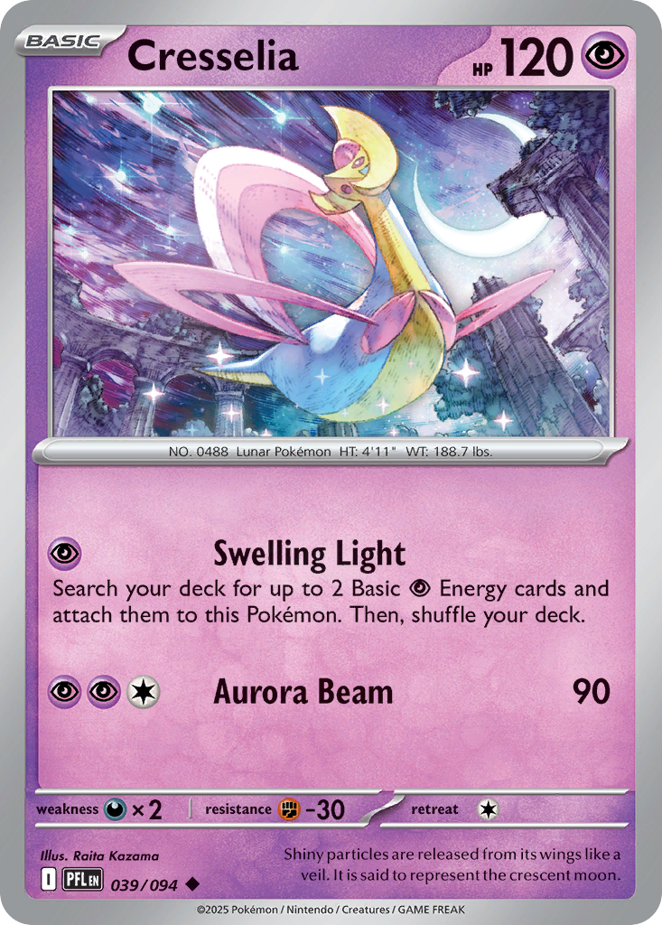 Cresselia — illustrated card
