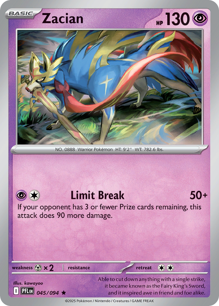 Zacian — illustrated card