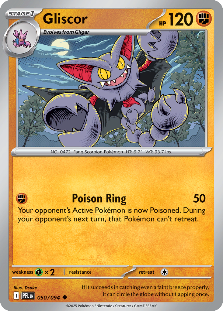 Gliscor — illustrated card