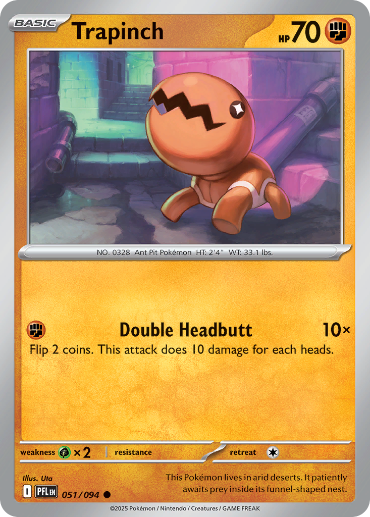 Trapinch — illustrated card