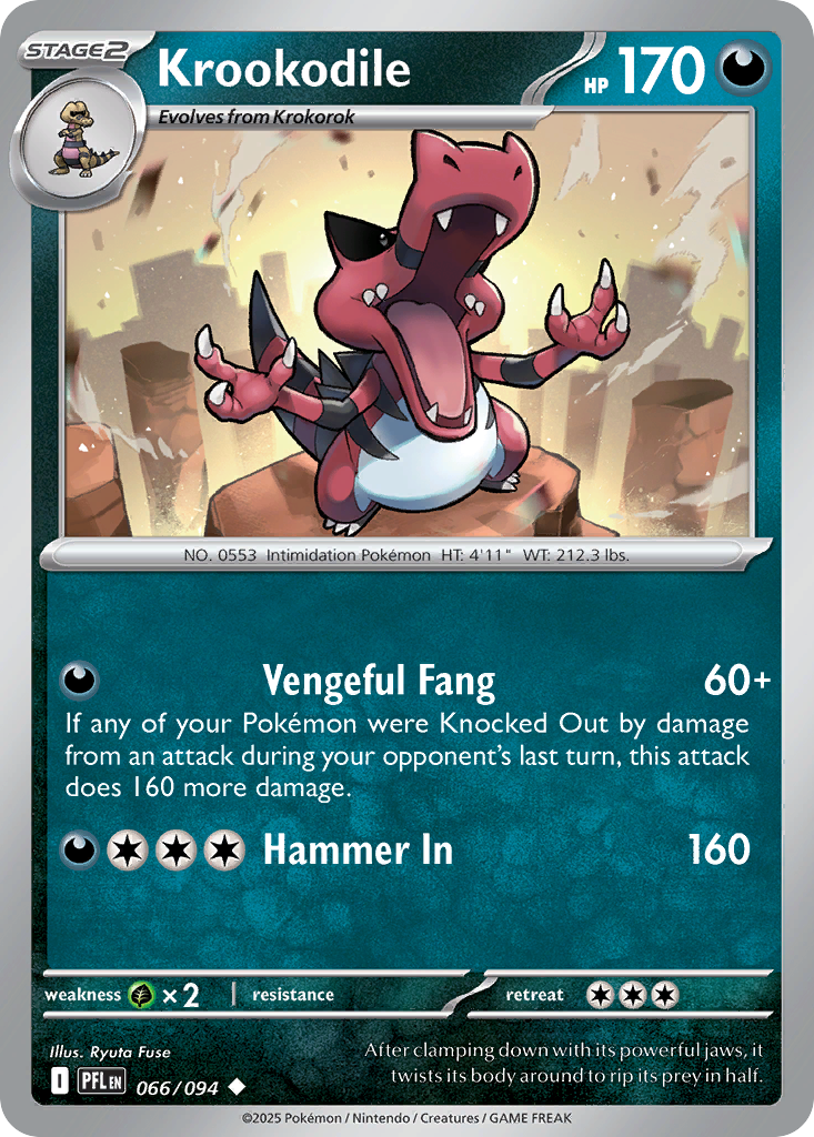 Krookodile — illustrated card