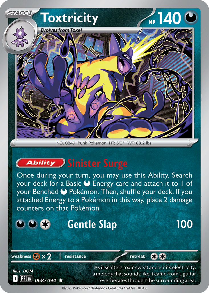 Toxtricity — illustrated card