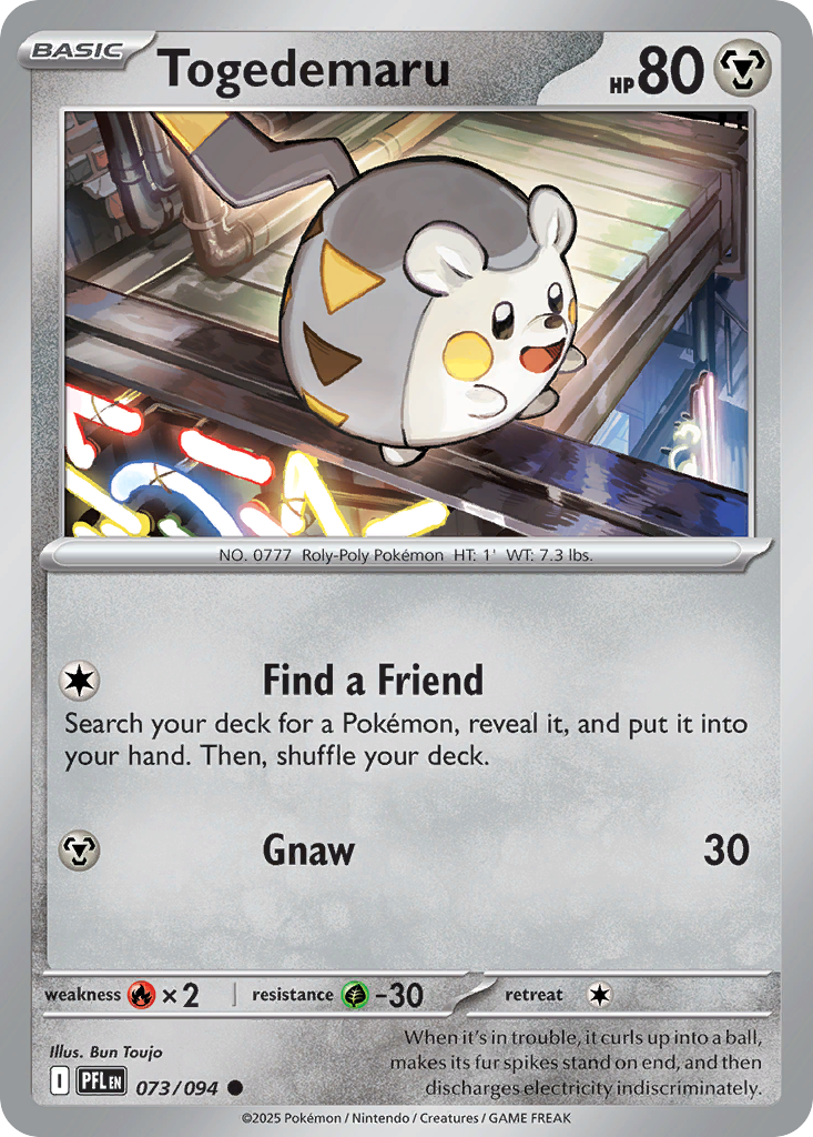 Togedemaru — illustrated card