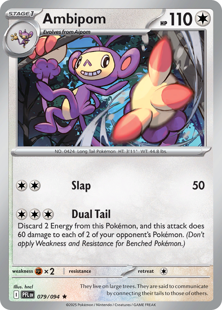 Ambipom — illustrated card