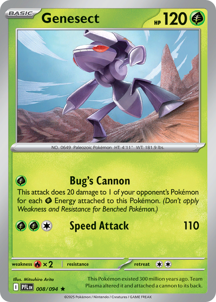 Genesect — illustrated card
