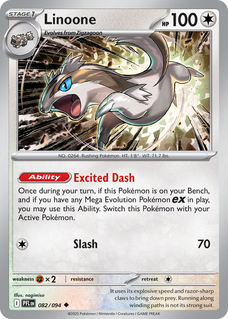 Linoone — illustrated card