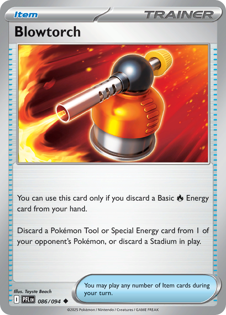 Blowtorch — illustrated card