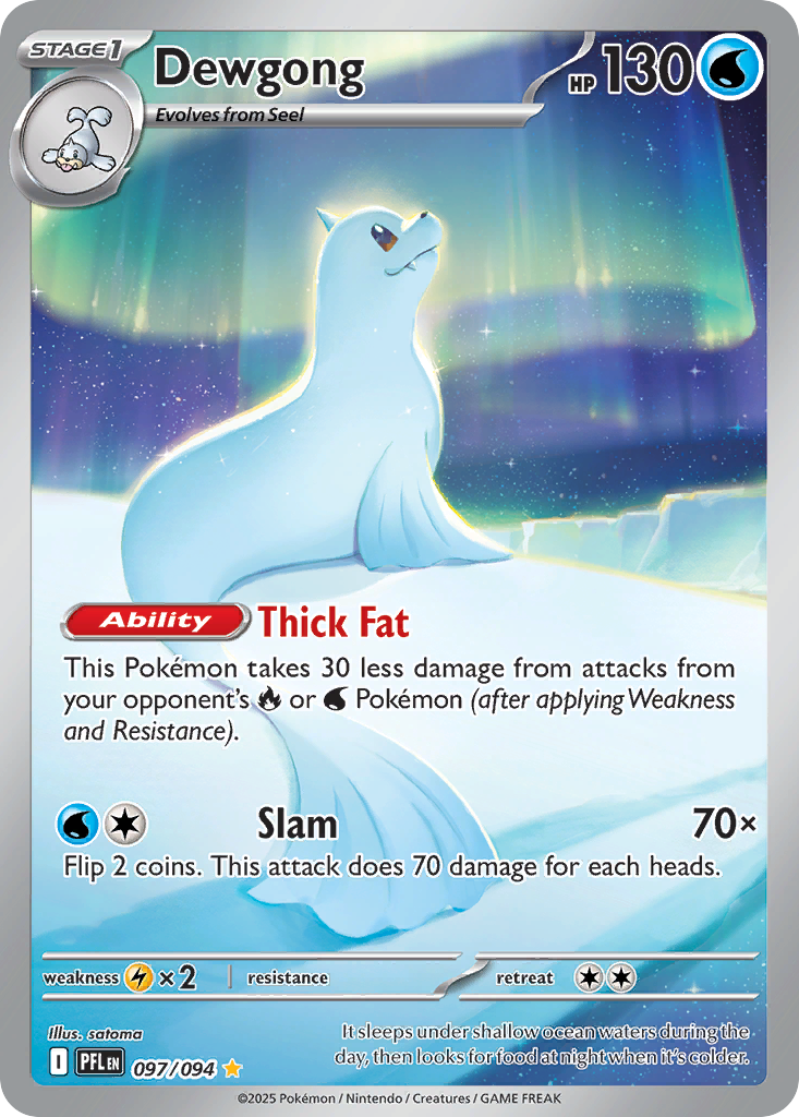 Dewgong — illustrated card