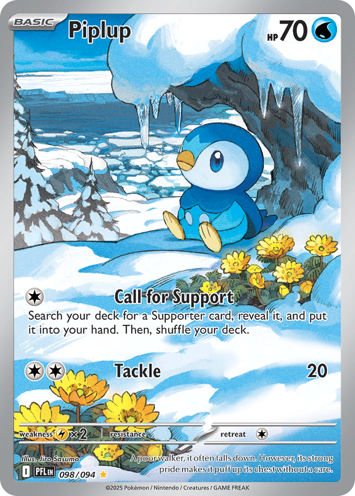 Piplup — illustrated card