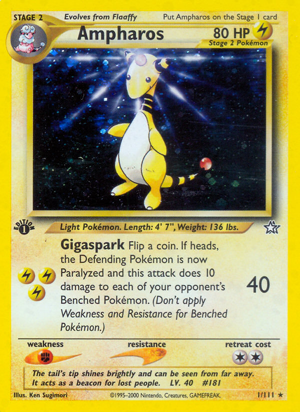 Ampharos — illustrated card
