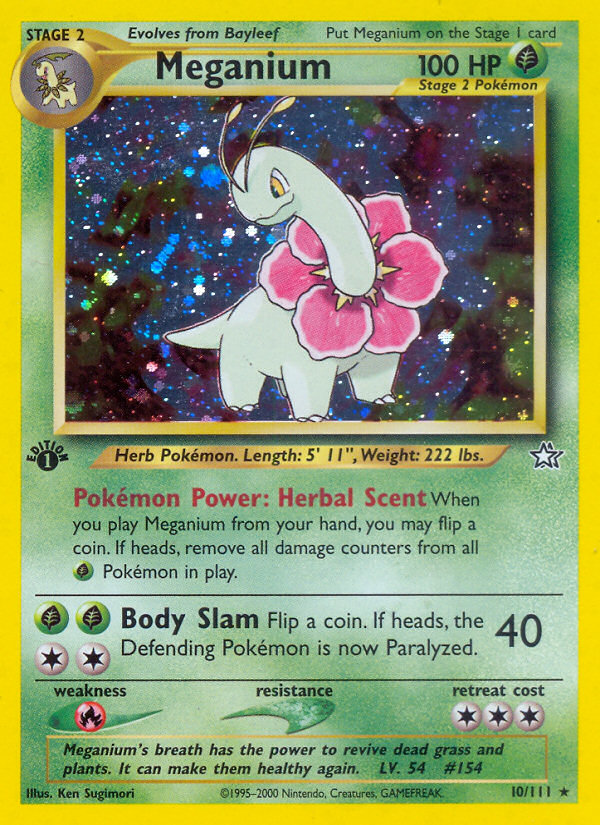 Meganium — illustrated card