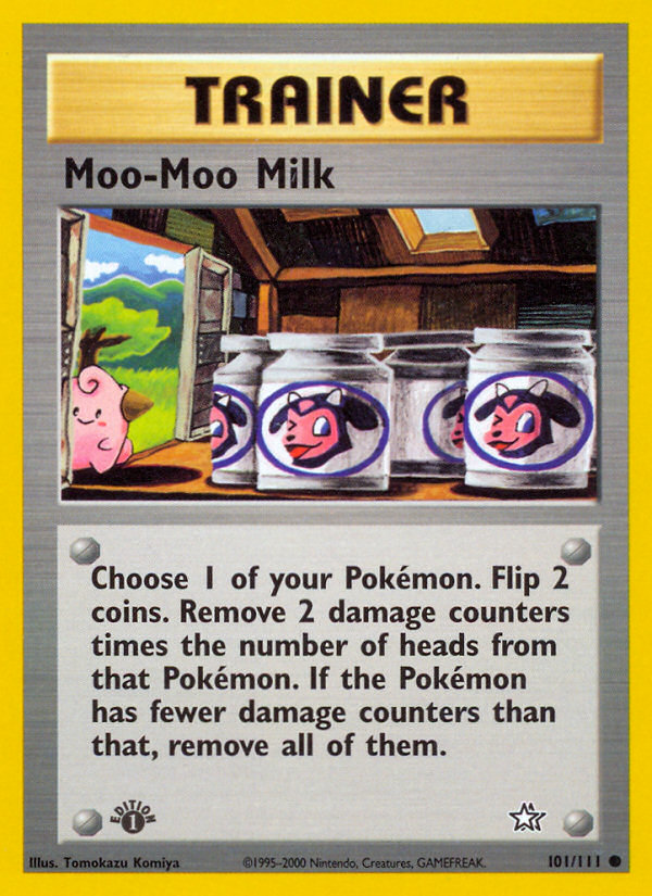Moo-Moo Milk — illustrated card