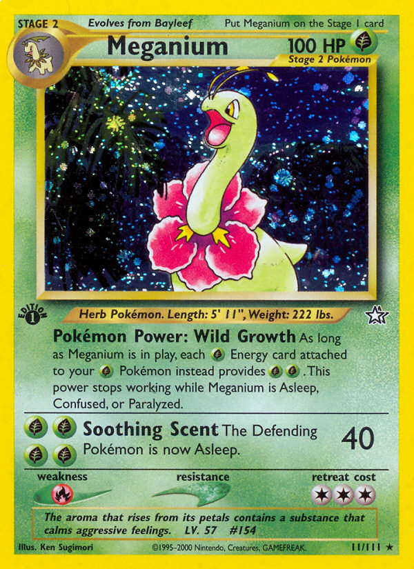 Meganium — illustrated card