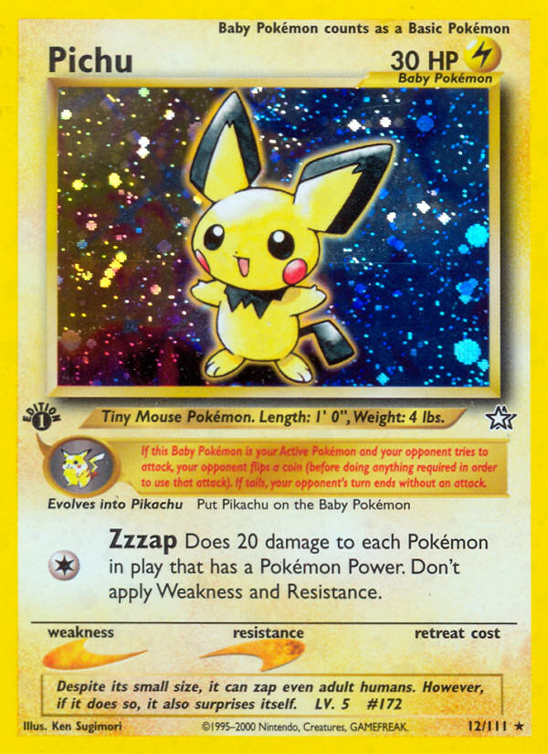 Pichu — illustrated card