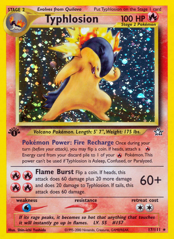 Typhlosion — illustrated card