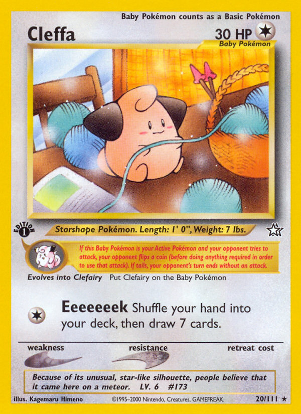 Cleffa — illustrated card