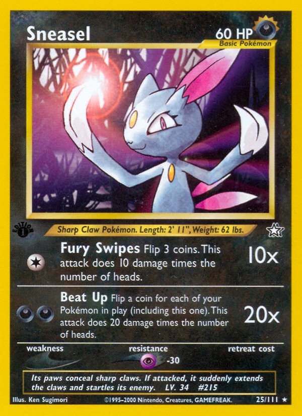 Sneasel — illustrated card