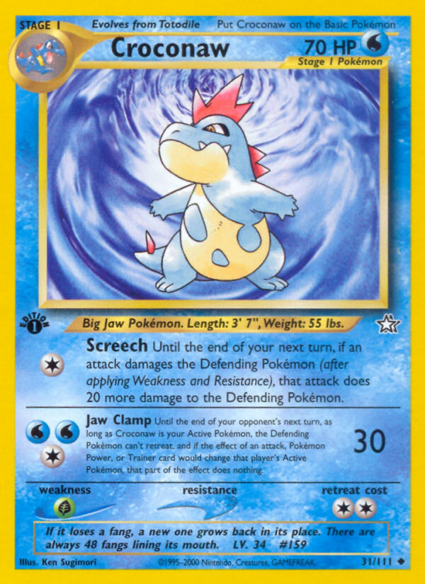 Croconaw — illustrated card