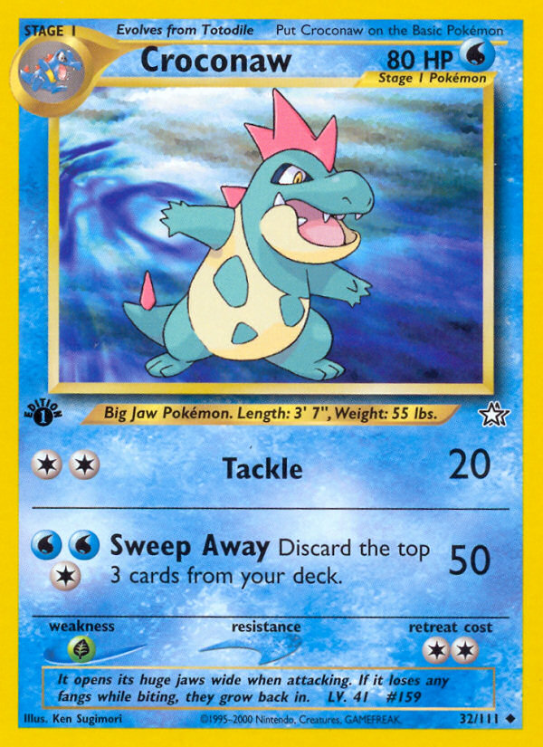 Croconaw — illustrated card