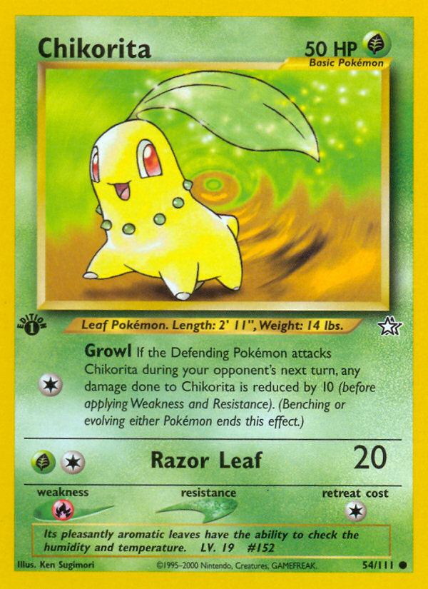 Chikorita — illustrated card