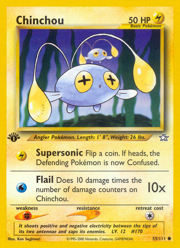 Chinchou — illustrated card