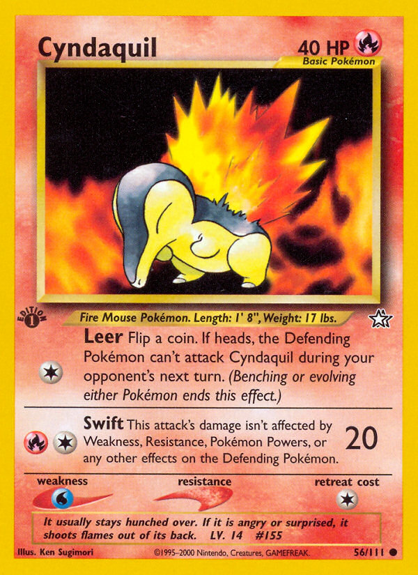 Cyndaquil — illustrated card