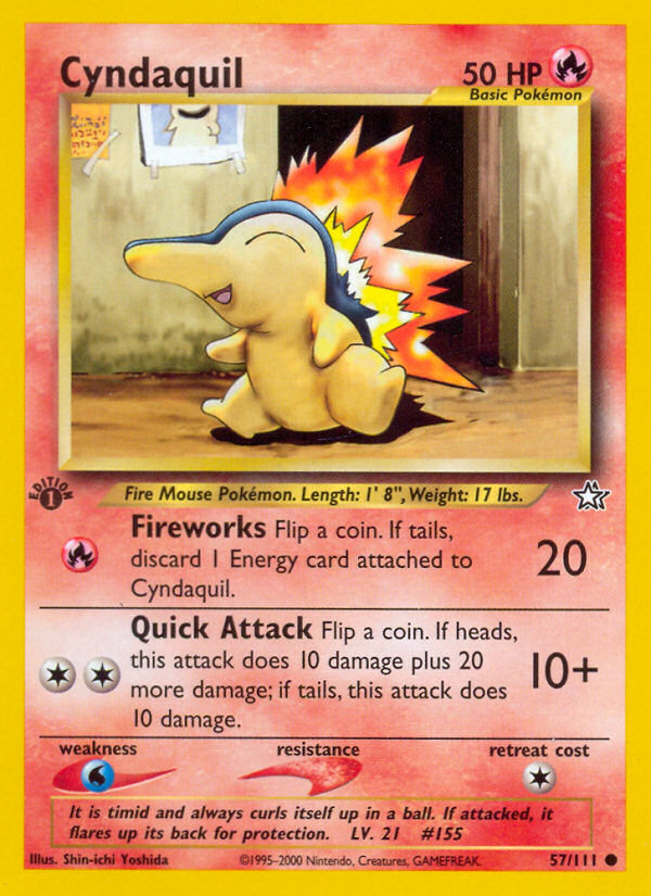 Cyndaquil — illustrated card