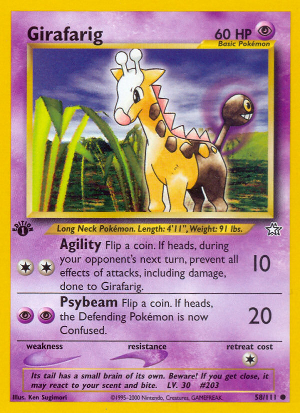 Girafarig — illustrated card