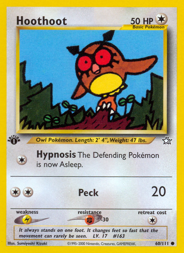 Hoothoot — illustrated card