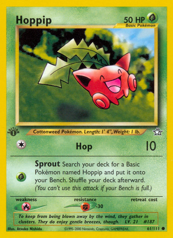 Hoppip — illustrated card