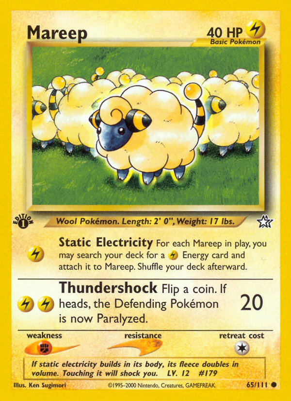 Mareep — illustrated card