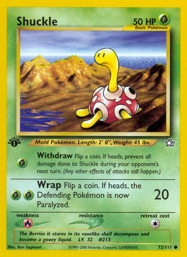 Shuckle — illustrated card