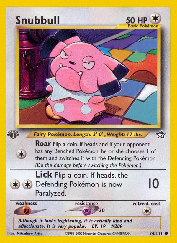 Snubbull — illustrated card