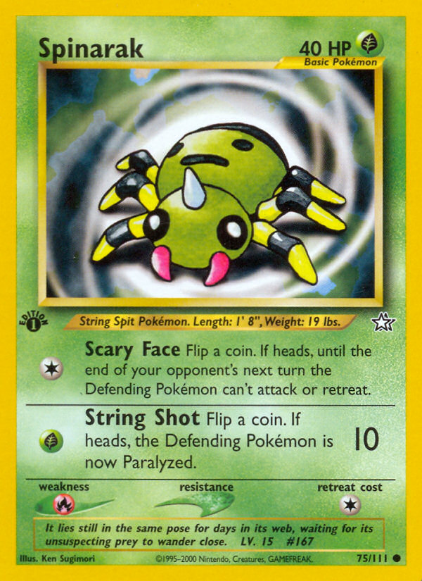 Spinarak — illustrated card