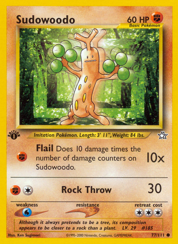 Sudowoodo — illustrated card