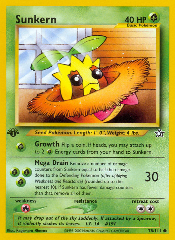 Sunkern — illustrated card
